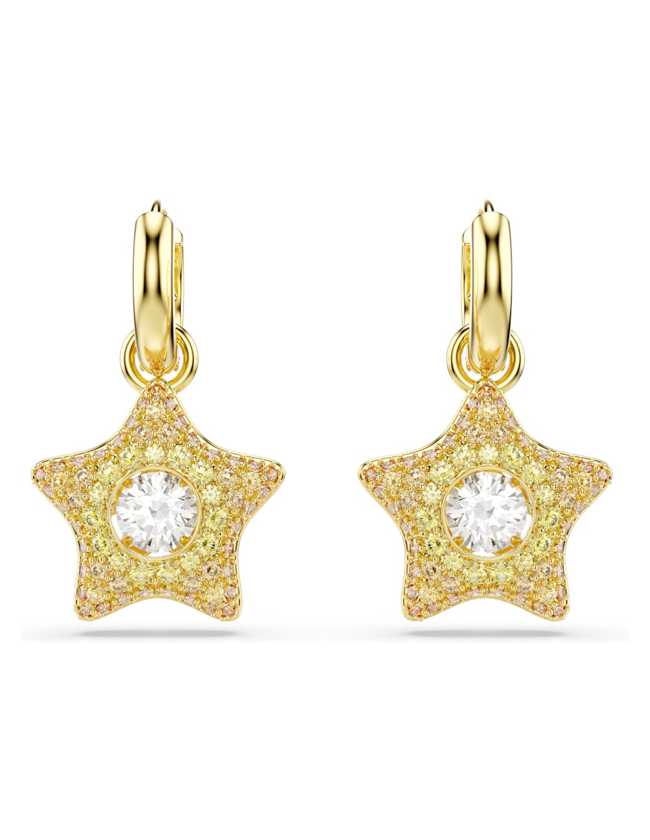 Aretes cortos Estrella Sublima con acabado brillante