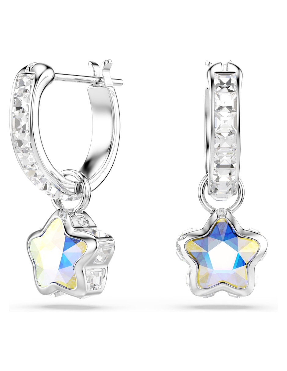 Aretes cortos de Estrella Chroma con acabado brillante
