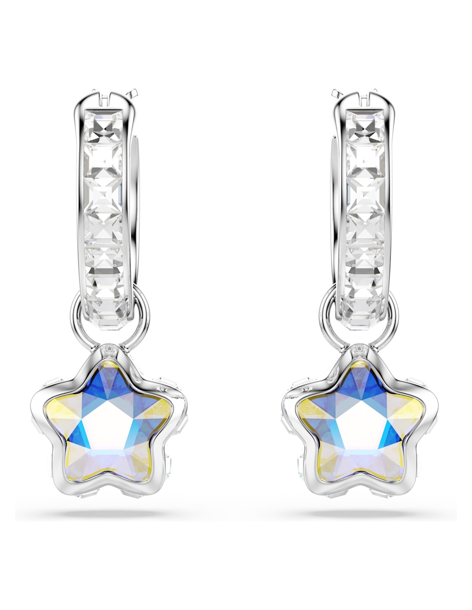 Aretes cortos de Estrella Chroma con acabado brillante