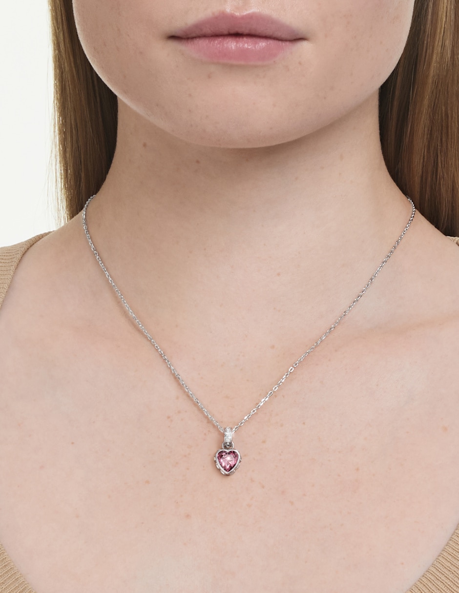 Collar con dije de Corazón Swarovski Chroma