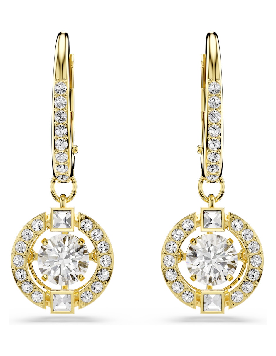 Aretes cortos Una con acabado brillante