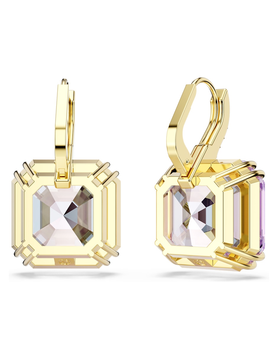 Aretes cortos Octagonal Millenia Spin con acabado brillante