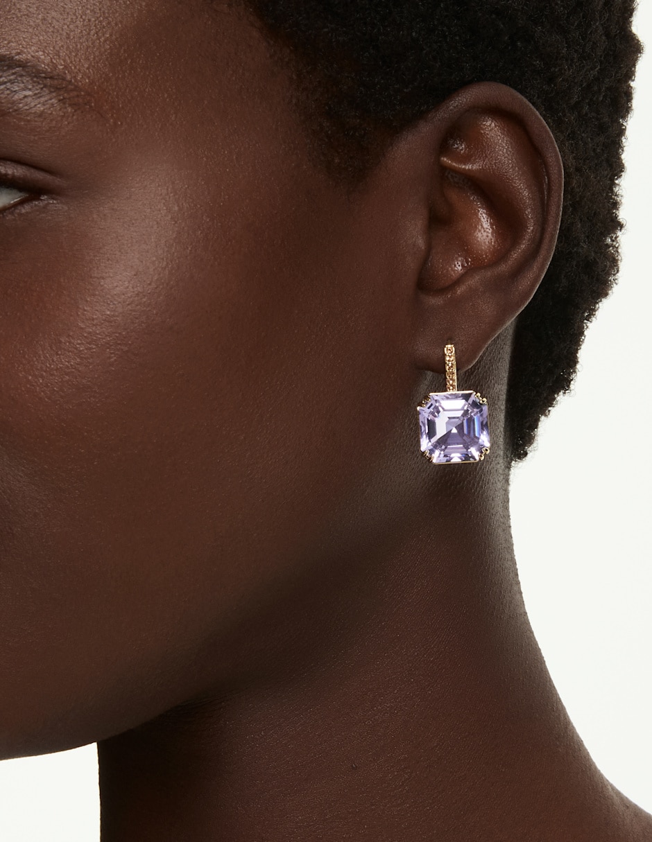 Aretes octagonales Millenia con acabado brillante 5