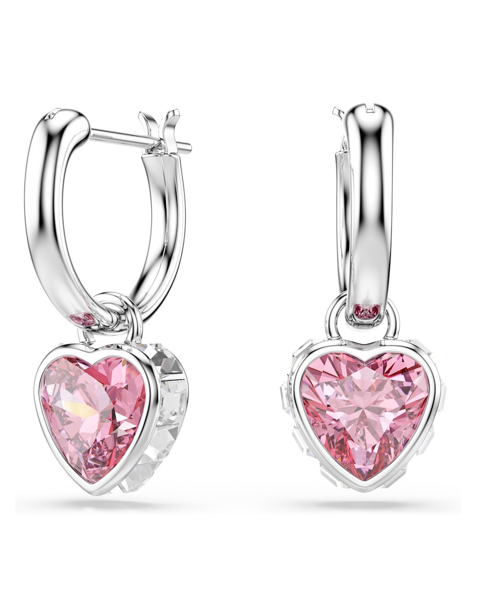 Aretes cortos de Corazón Chroma con acabado brillante 1