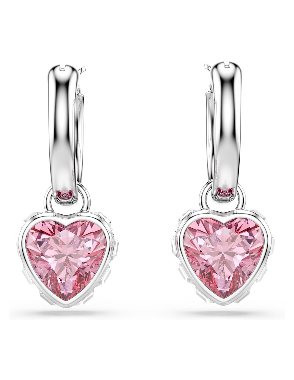 Aretes cortos de Corazón Chroma con acabado brillante 5