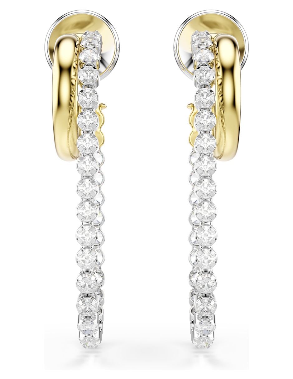Aretes largos con acabado brillante Swarovski Aretes largos con acabado brillante Swarovski