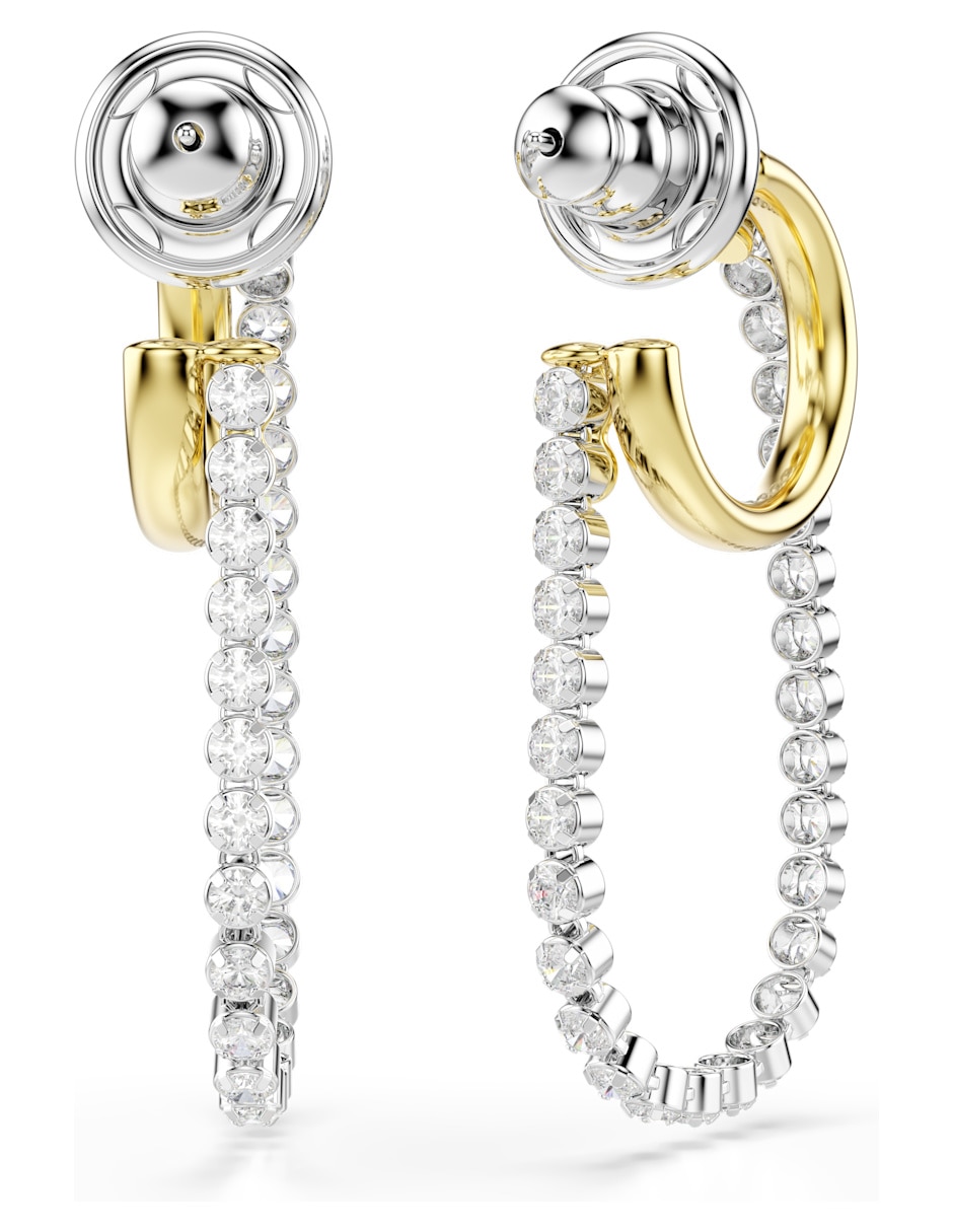 Aretes largos con acabado brillante Swarovski 5
