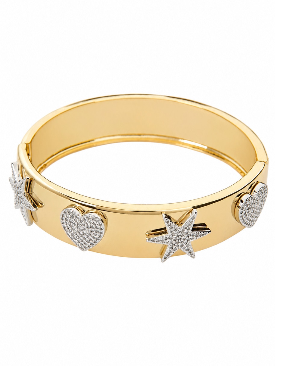 Brazalete con Dulce Destello acabado baño de oro Brazalete con Dulce Destello acabado baño de oro