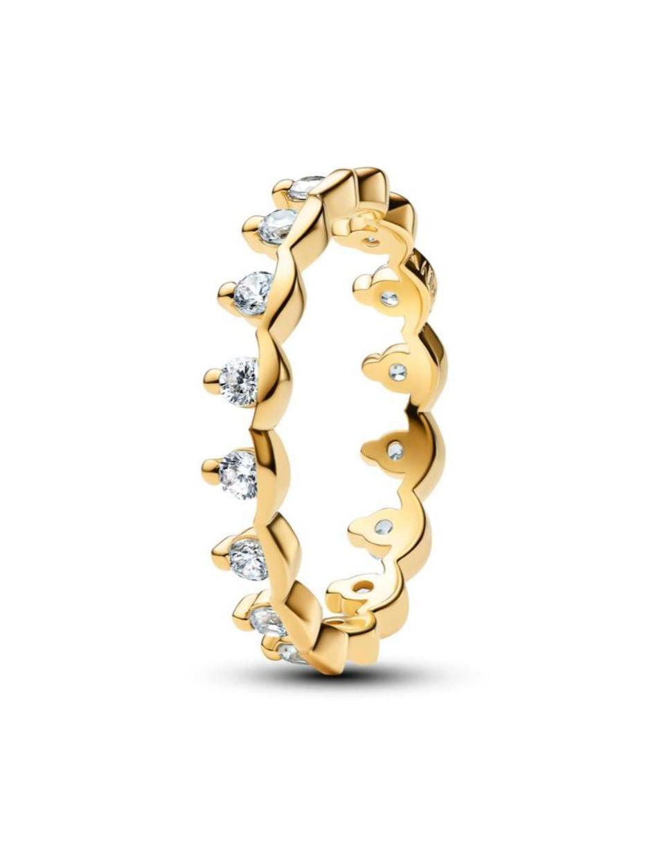 Anillo pandora timeless p 925 de plata zirconia cúbica acabado baño de oro Anillo pandora timeless p 925 de plata zirconia cúbica acabado baño de oro