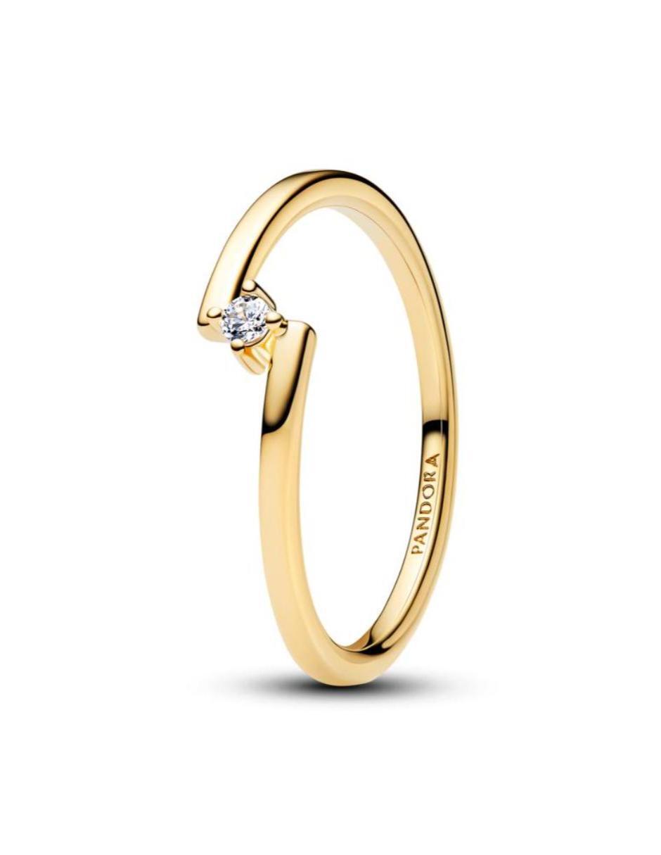 Anillo pandora timeless p 925 de plata zirconia cúbica acabado baño de oro Anillo pandora timeless p 925 de plata zirconia cúbica acabado baño de oro