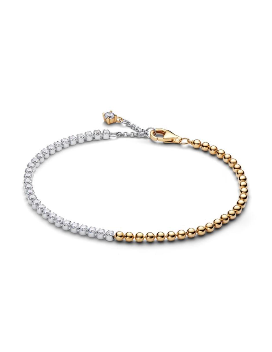 Brazalete de plata con zirconia cúbica p 925 pandora signature