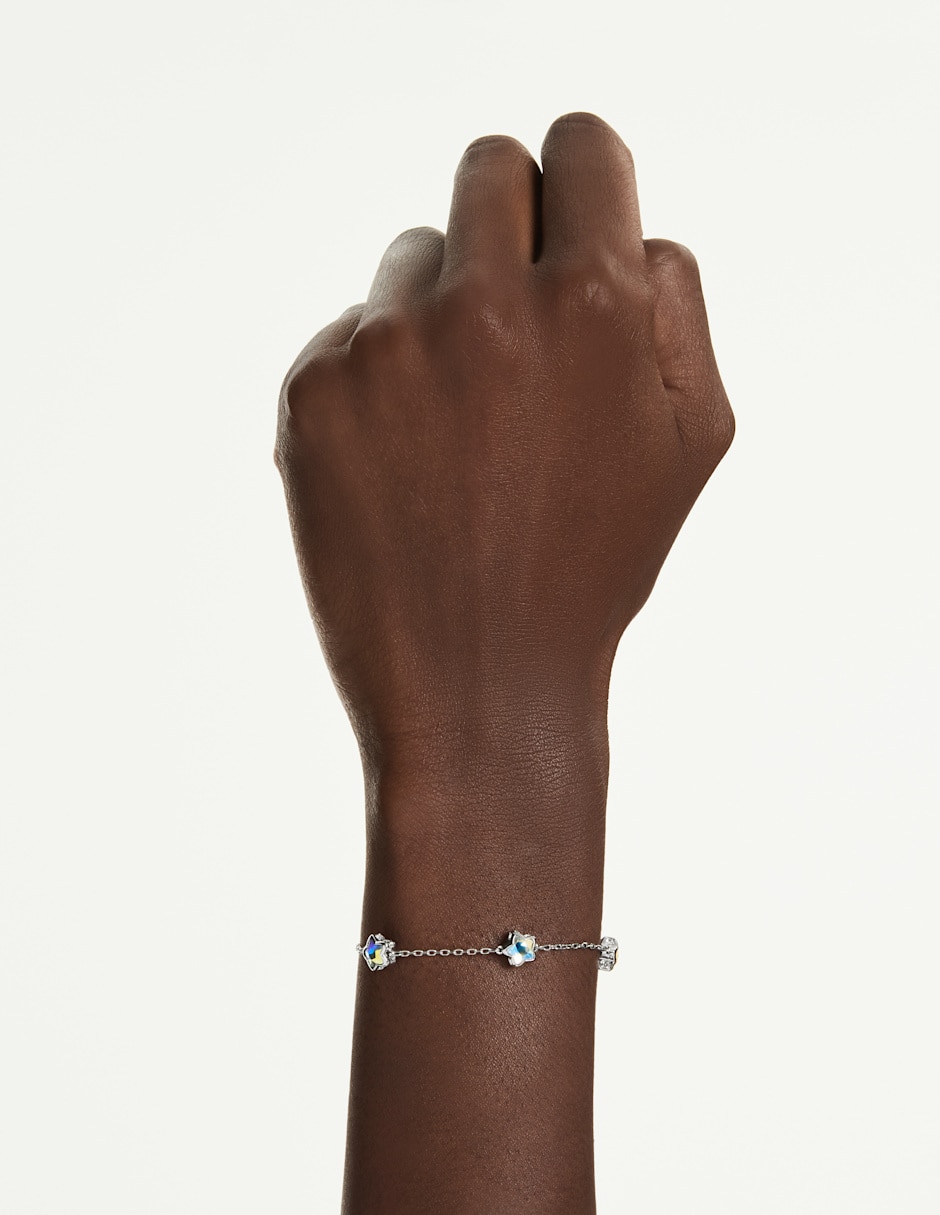 Pulsera con swarovski chroma acabado 5