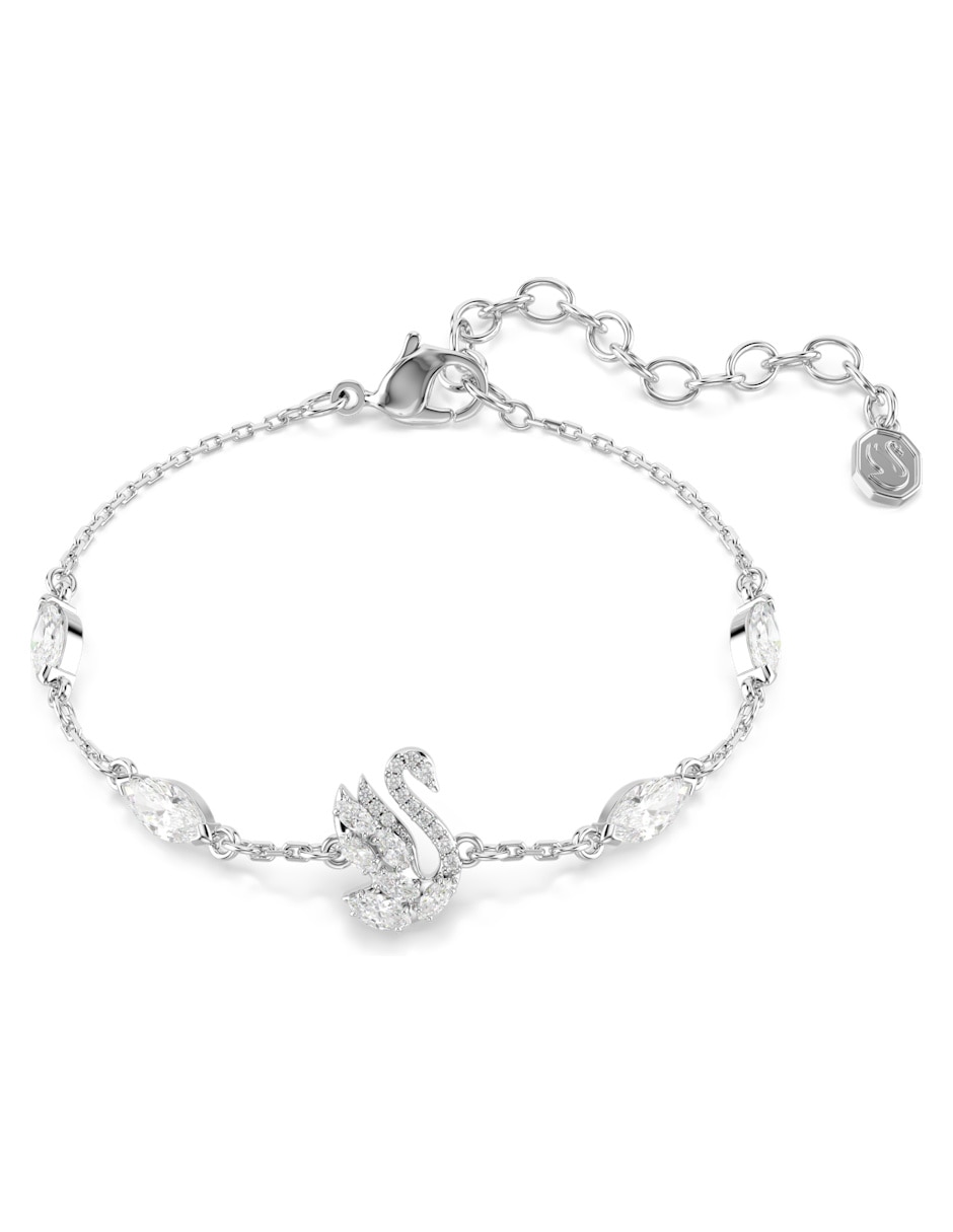 Pulsera con swarovski swan acabado 1