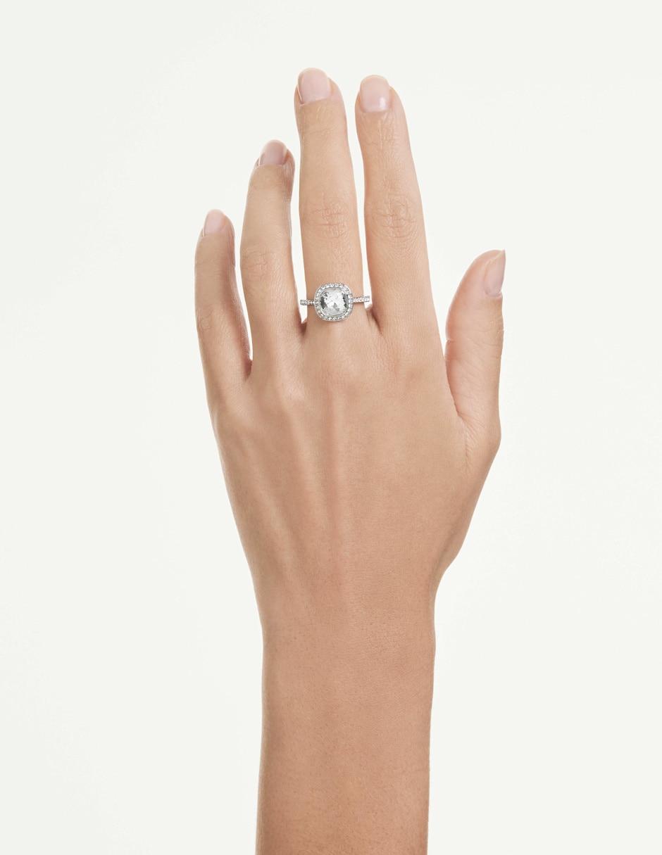 Anillo cuadrada Un brillante 5