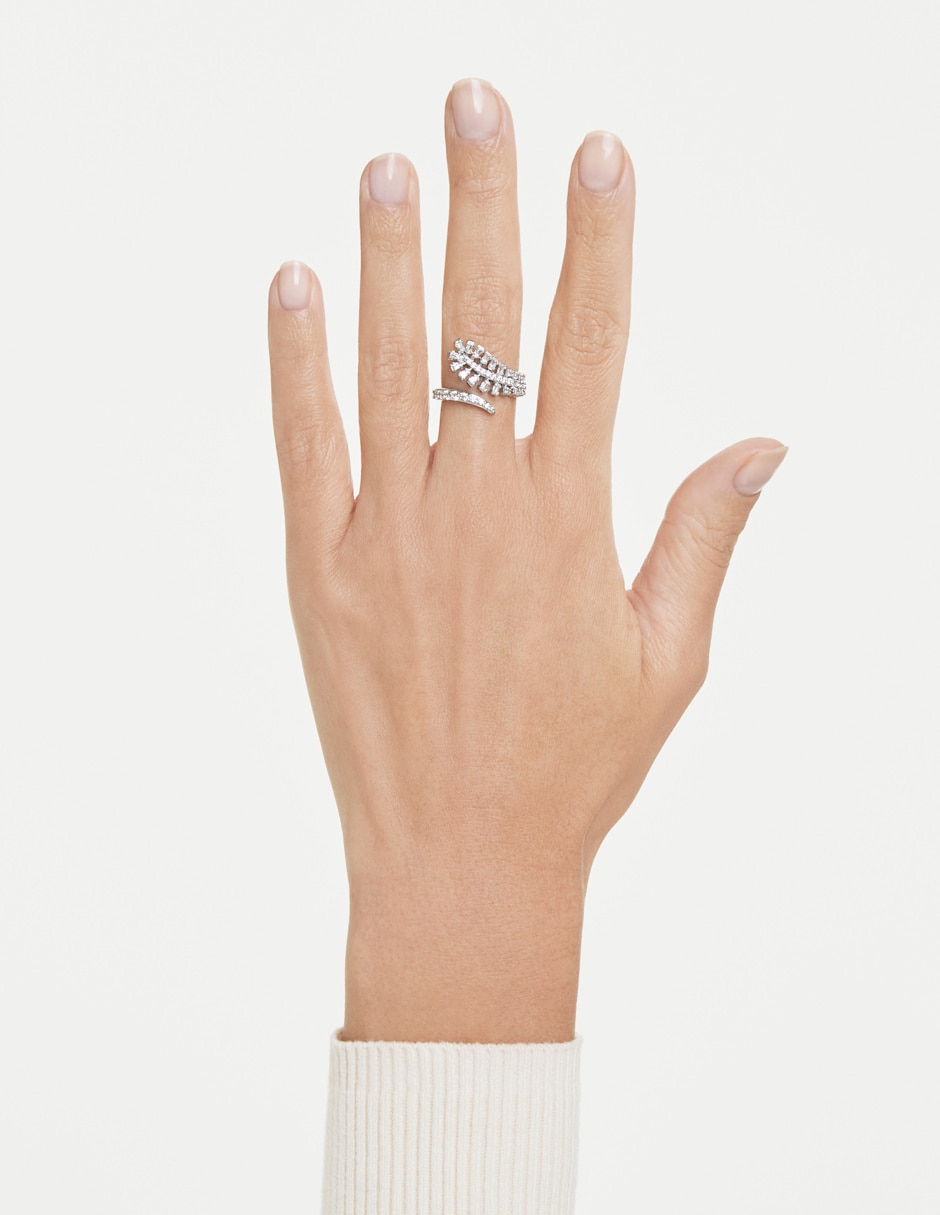 Anillo de pluma vinna swarovski brillante 2