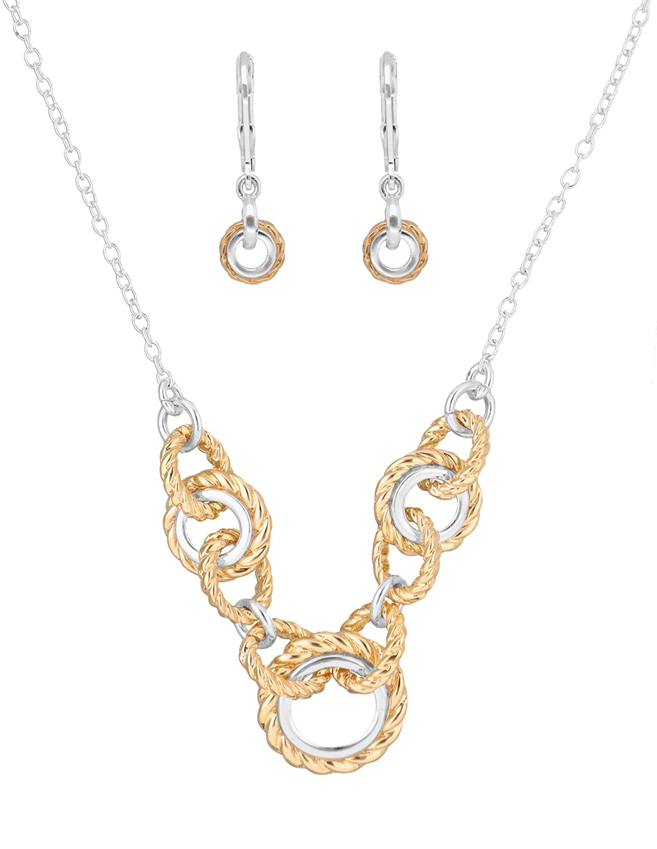 Aretes y collar cristal 3