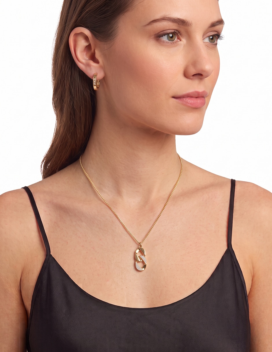 Aretes y collar boxed cristal 3