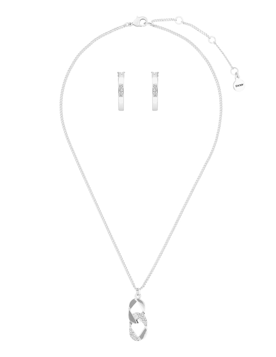 Aretes y collar boxed cristal Aretes y collar boxed cristal