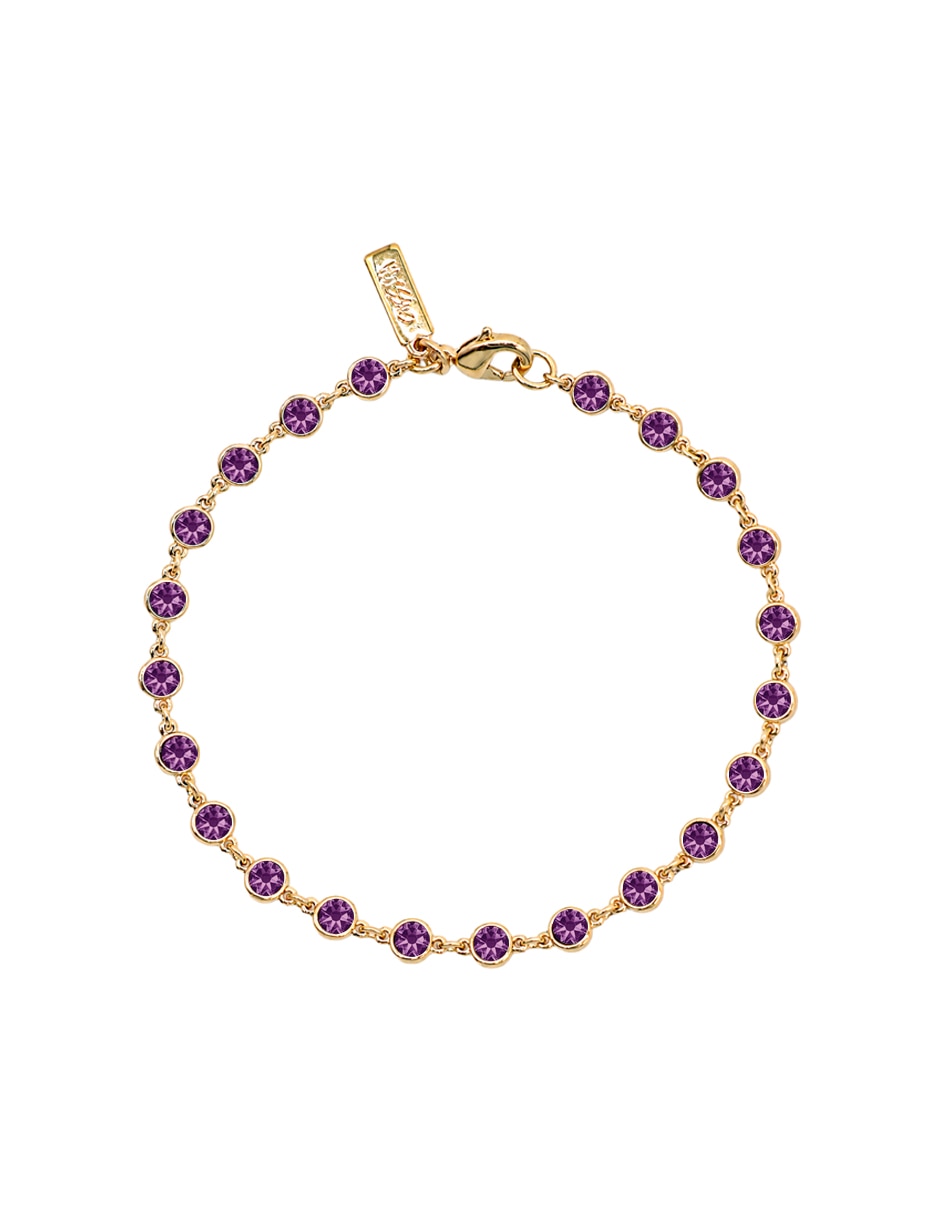 Pulsera de metal con cristal 1