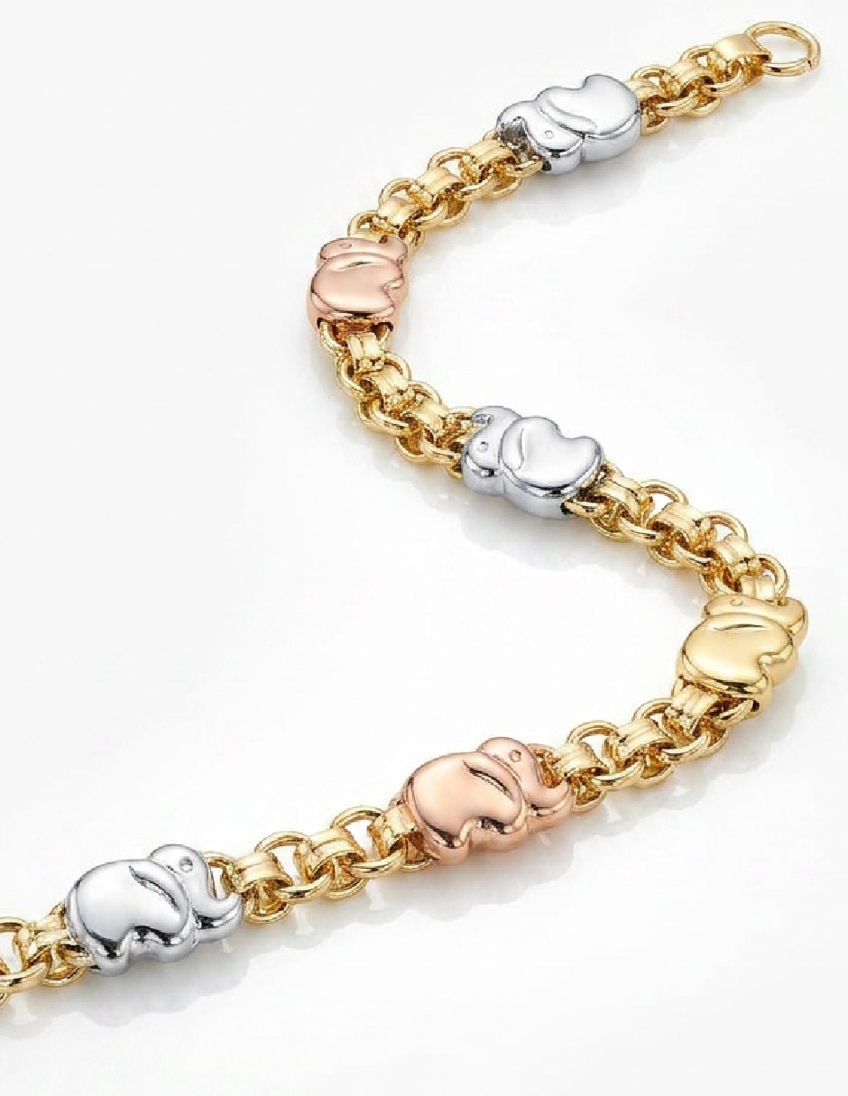 Brazalete Genéria de oro laminado 18 K