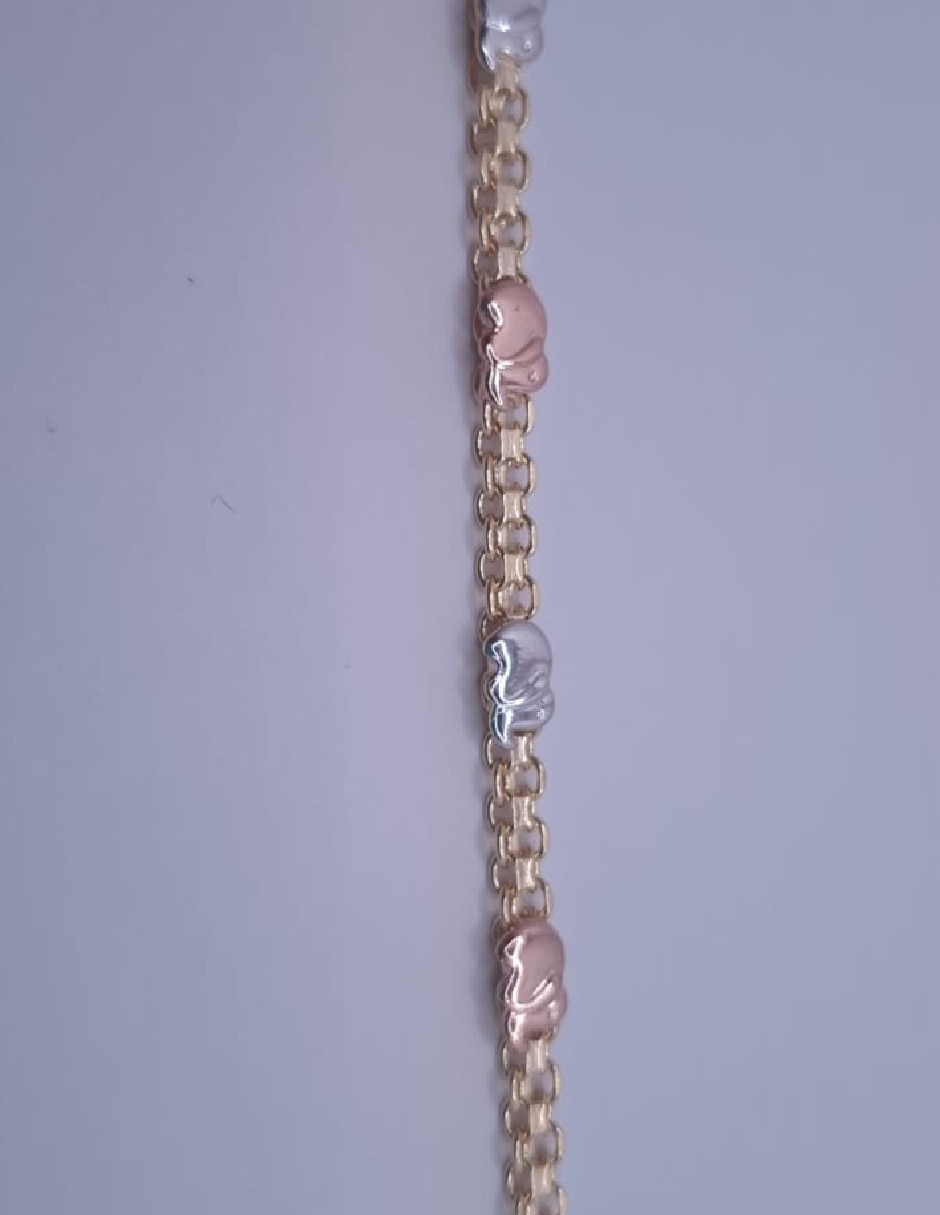 Brazalete Genéria de oro laminado 18 K 3
