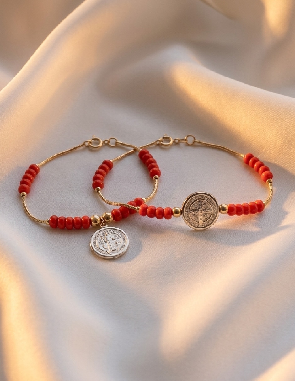 Pulsera de oro laminado 18 K