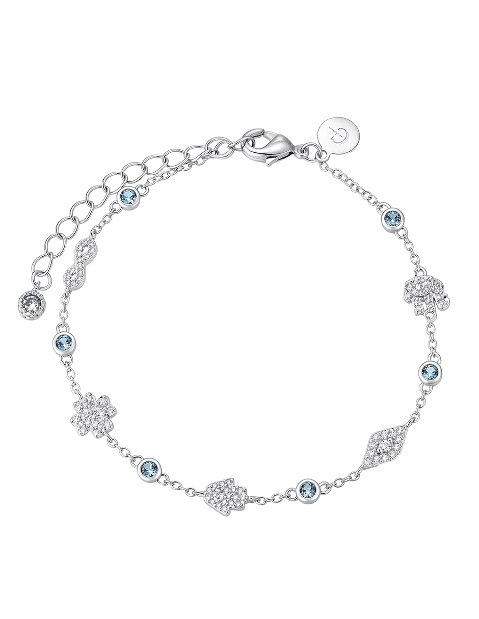 Pulsera baño de oro 14 K zirconia