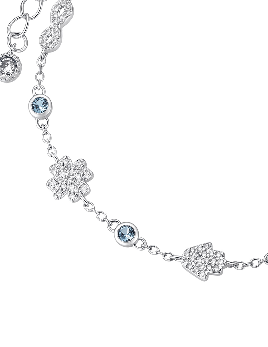 Pulsera baño de oro 14 K zirconia 3