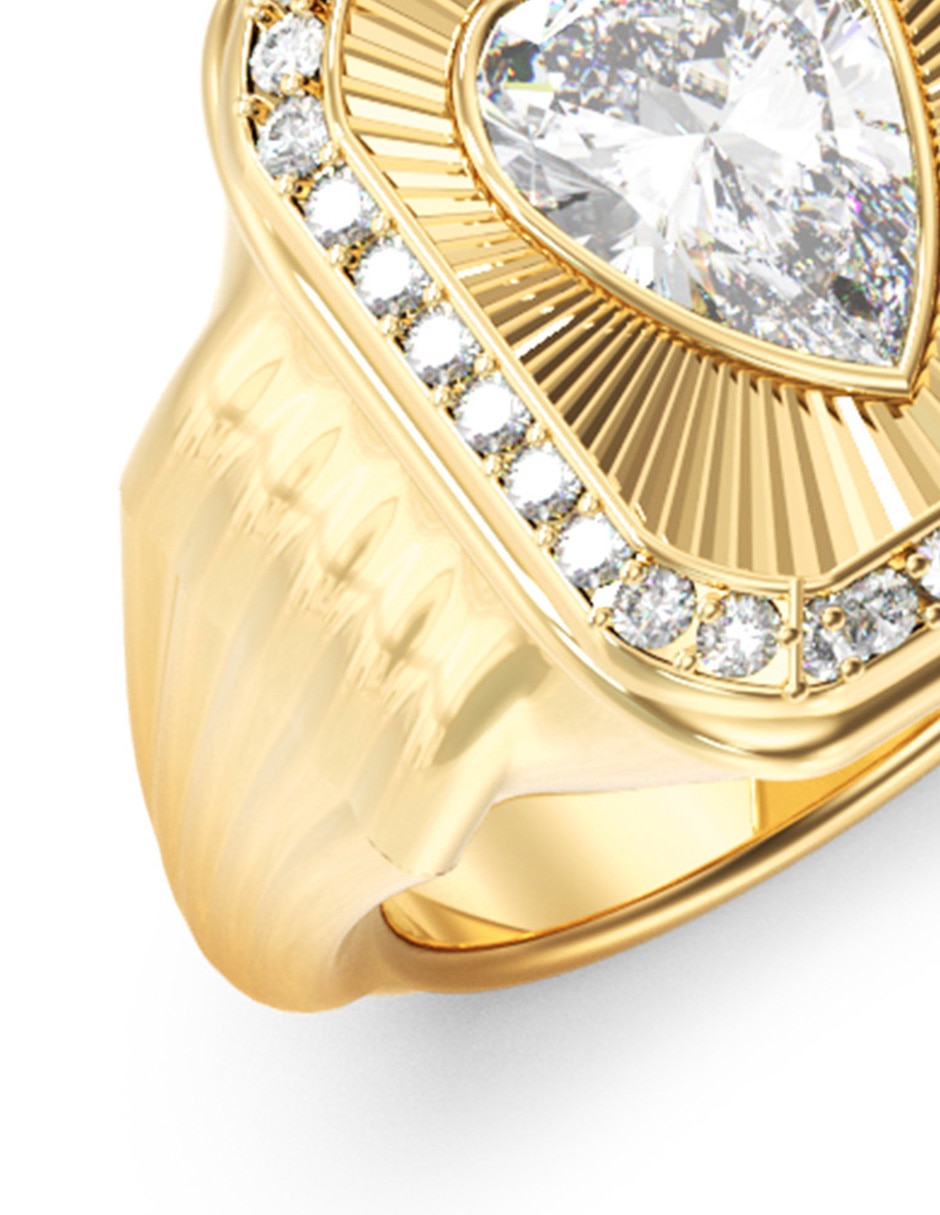 Anillo de corazón crystal love circonita brillante
