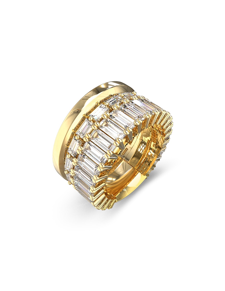 Anillo les baguettes circonita brillante 1