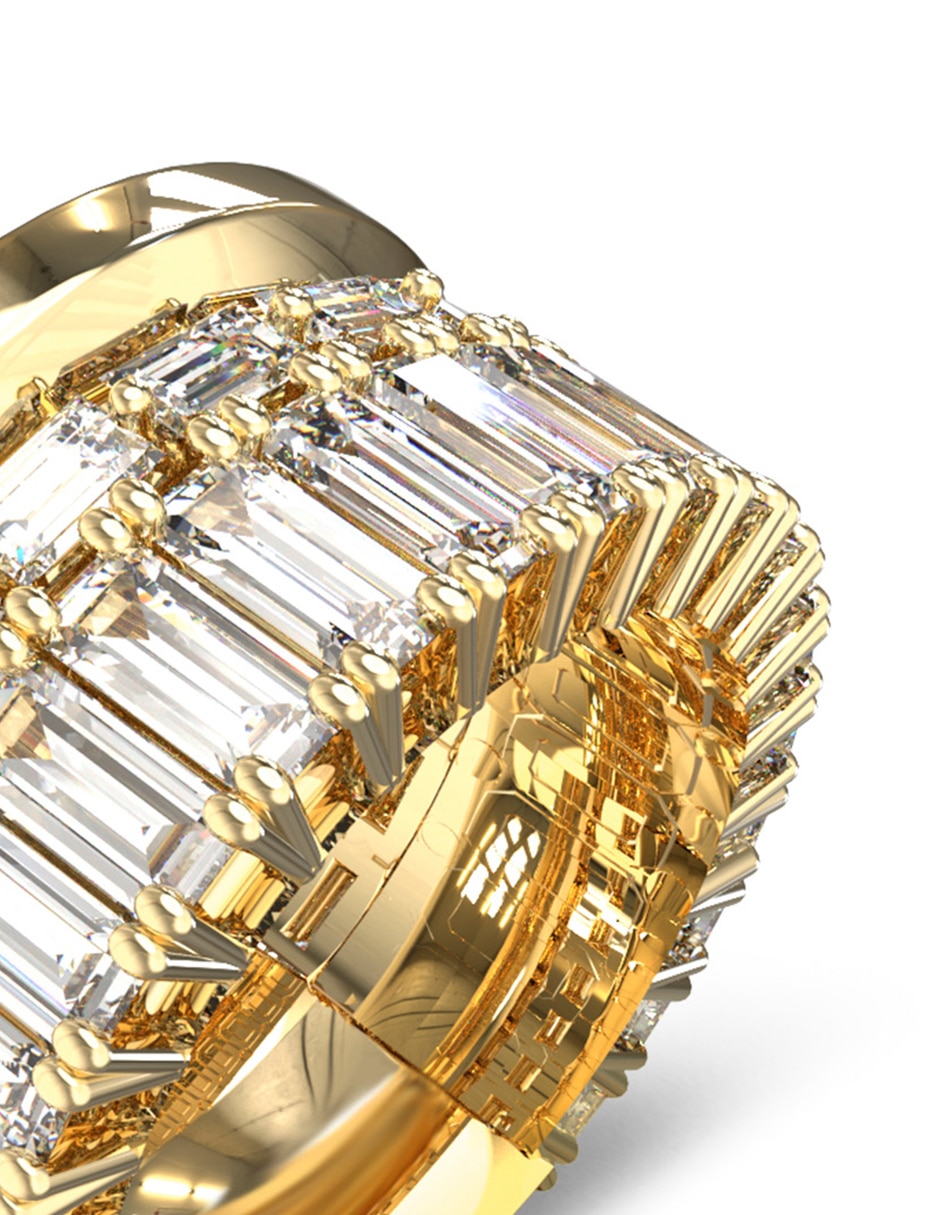 Anillo les baguettes circonita brillante 2