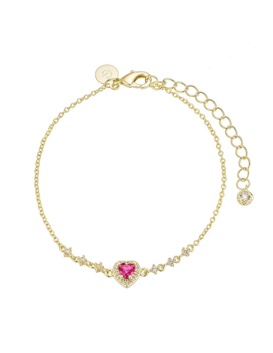Pulsera baño de oro 14 K zirconia Pulsera baño de oro 14 K zirconia