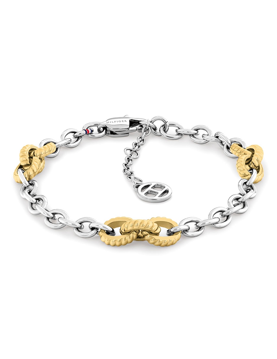 Pulsera de acero inoxidable con sin kilataje feminine rope acabado