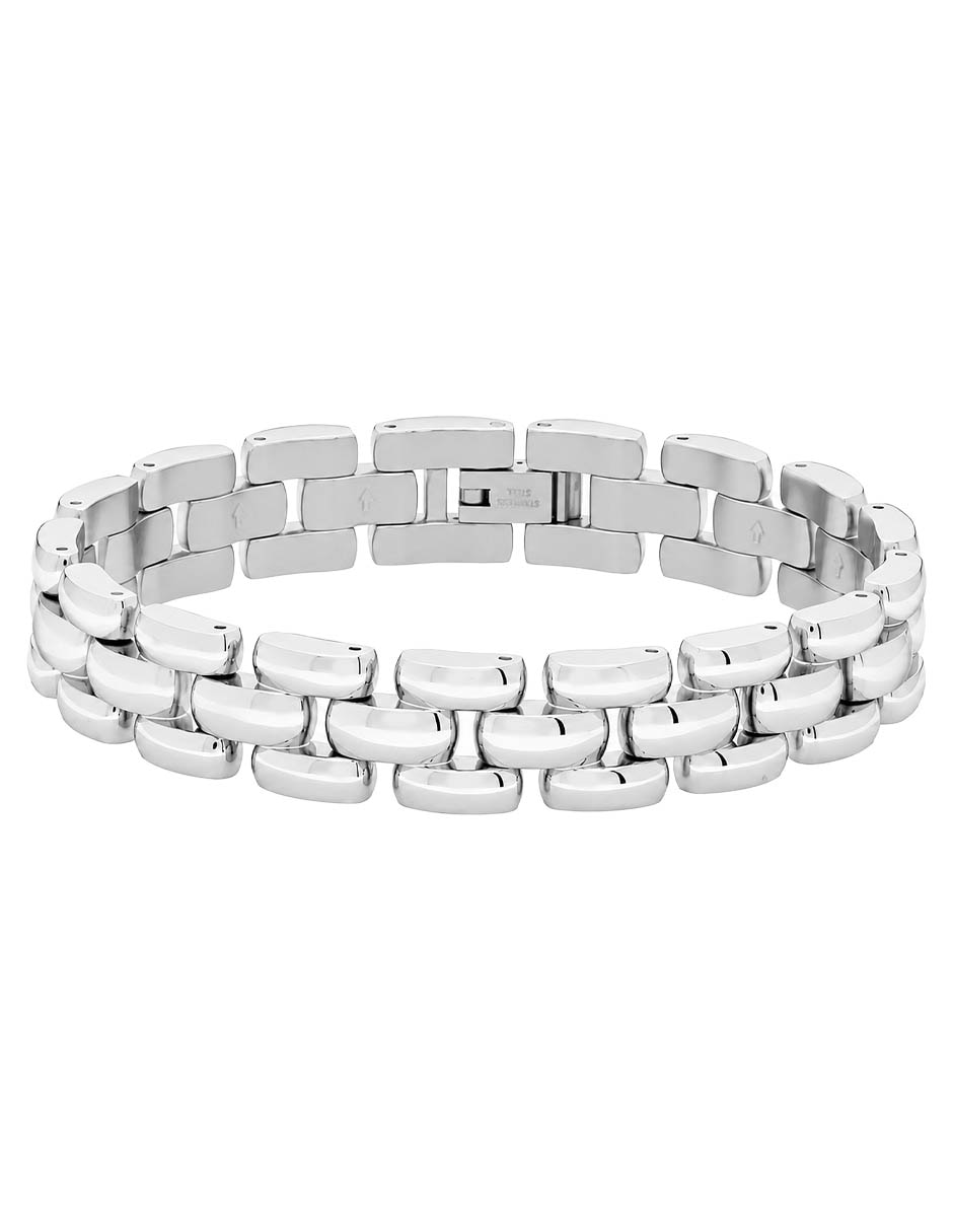 Pulsera de acero inoxidable acabado brillante 2