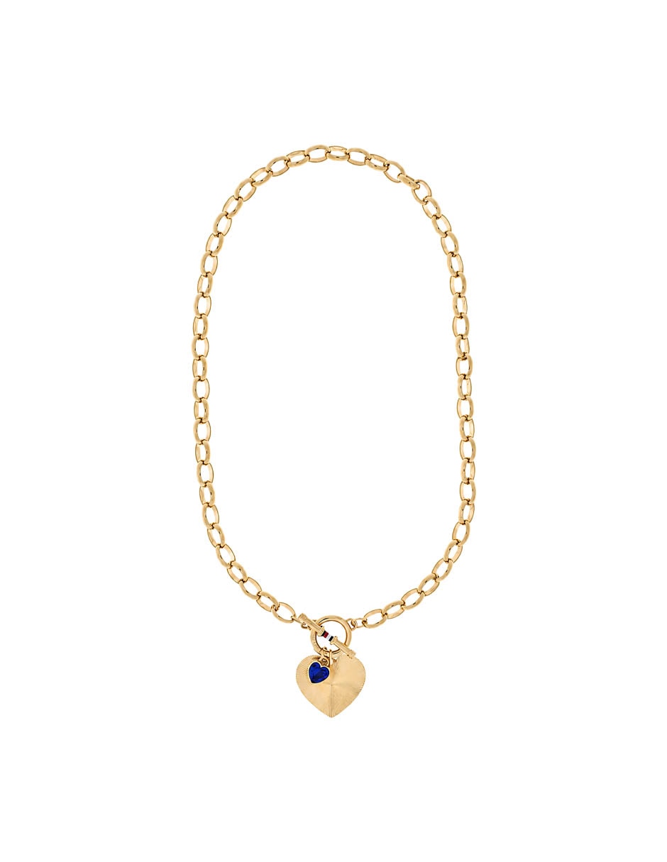 Collar con dije de eslabones TOMMY Heart Charms 3