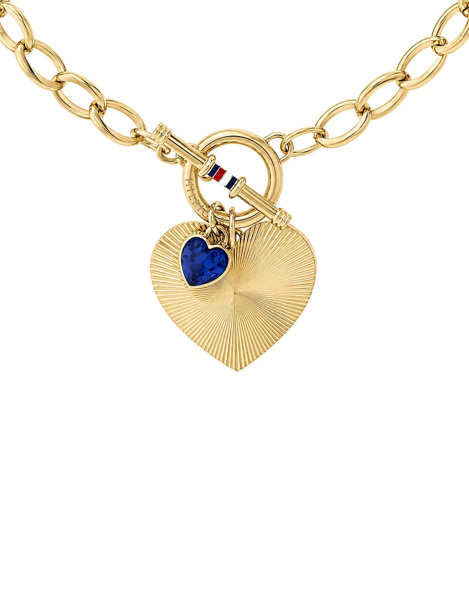 Collar con dije de eslabones TOMMY Heart Charms 4