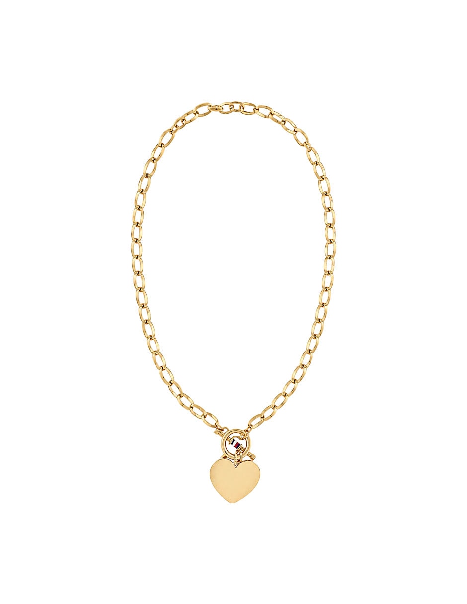 Collar con dije de eslabones TOMMY Heart Charms 2
