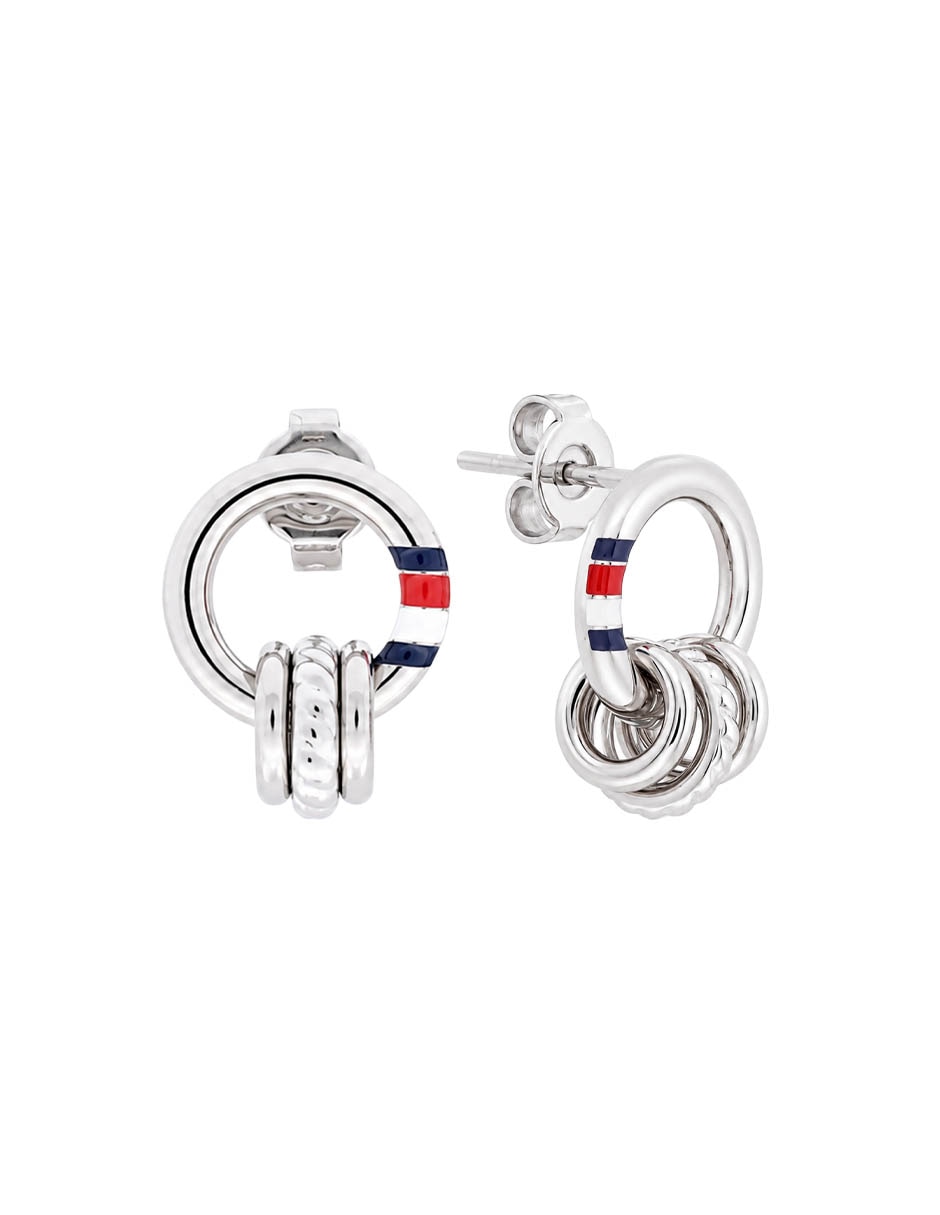 Aretes cortos feminine rope con acabado brillante Aretes cortos feminine rope con acabado brillante