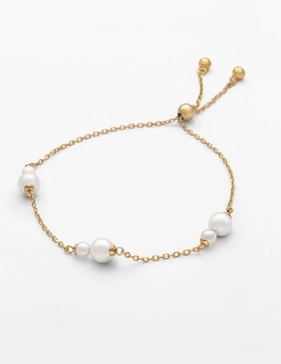 Pulsera de plata con perla p 925 duet