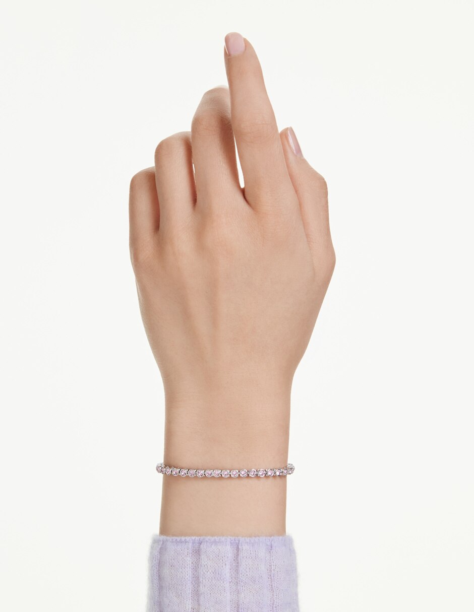 Pulsera de rodio con swarovski imber 2