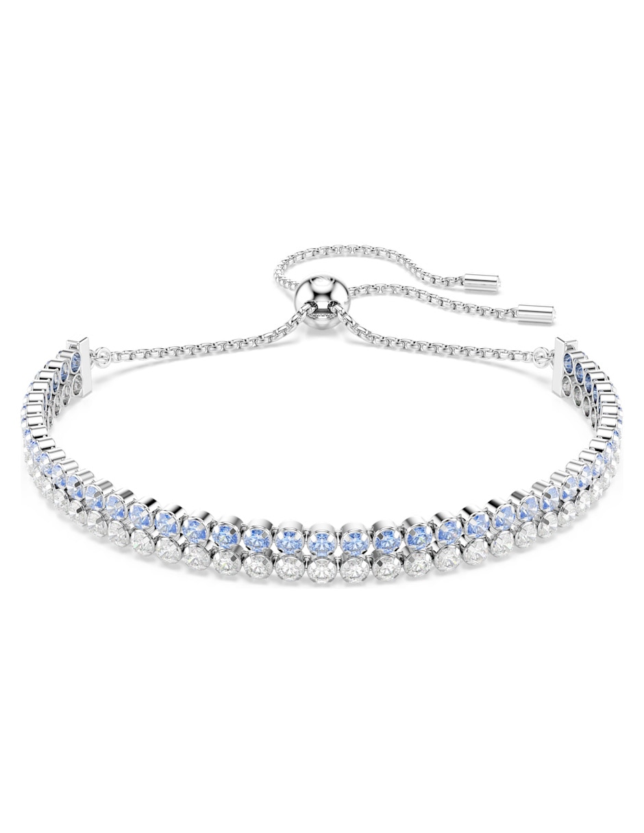Pulsera de rodio con swarovski matrix