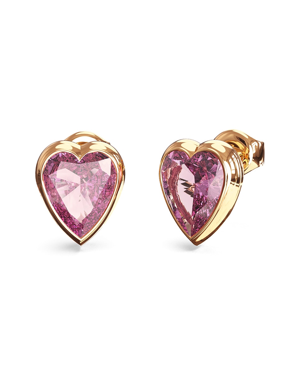Broqueles de corazón Crystal Love con acabado brillante Broqueles de corazón Crystal Love con acabado brillante
