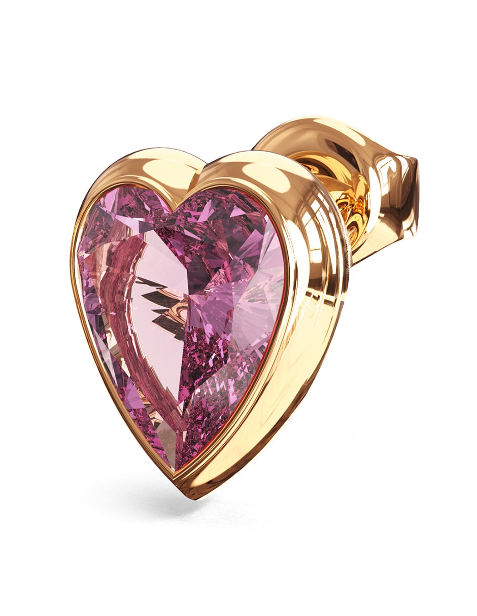 Broqueles de corazón Crystal Love con acabado brillante 2
