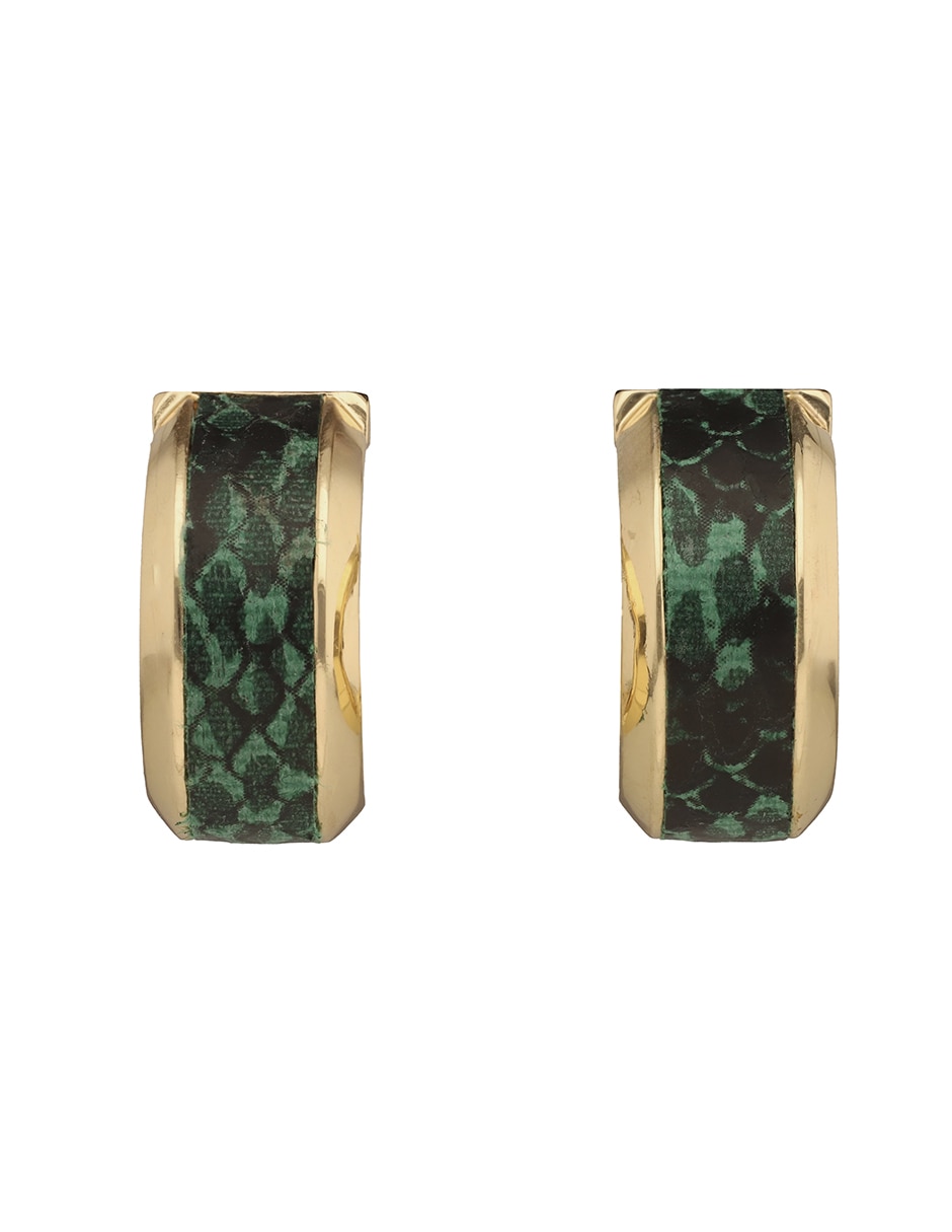 Aretes circulares con acabado brillante