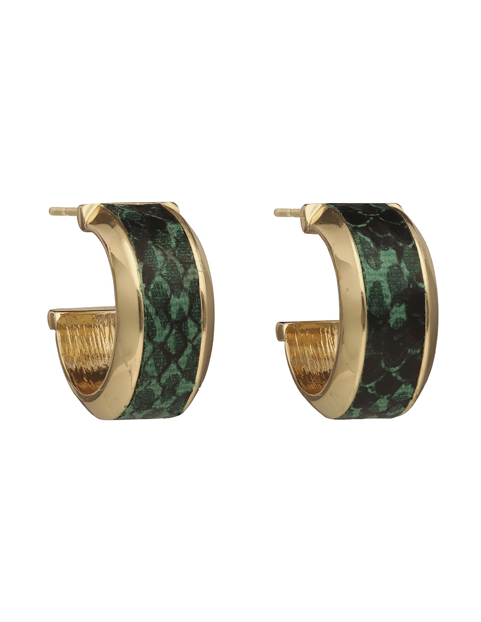 Aretes circulares con acabado brillante 2
