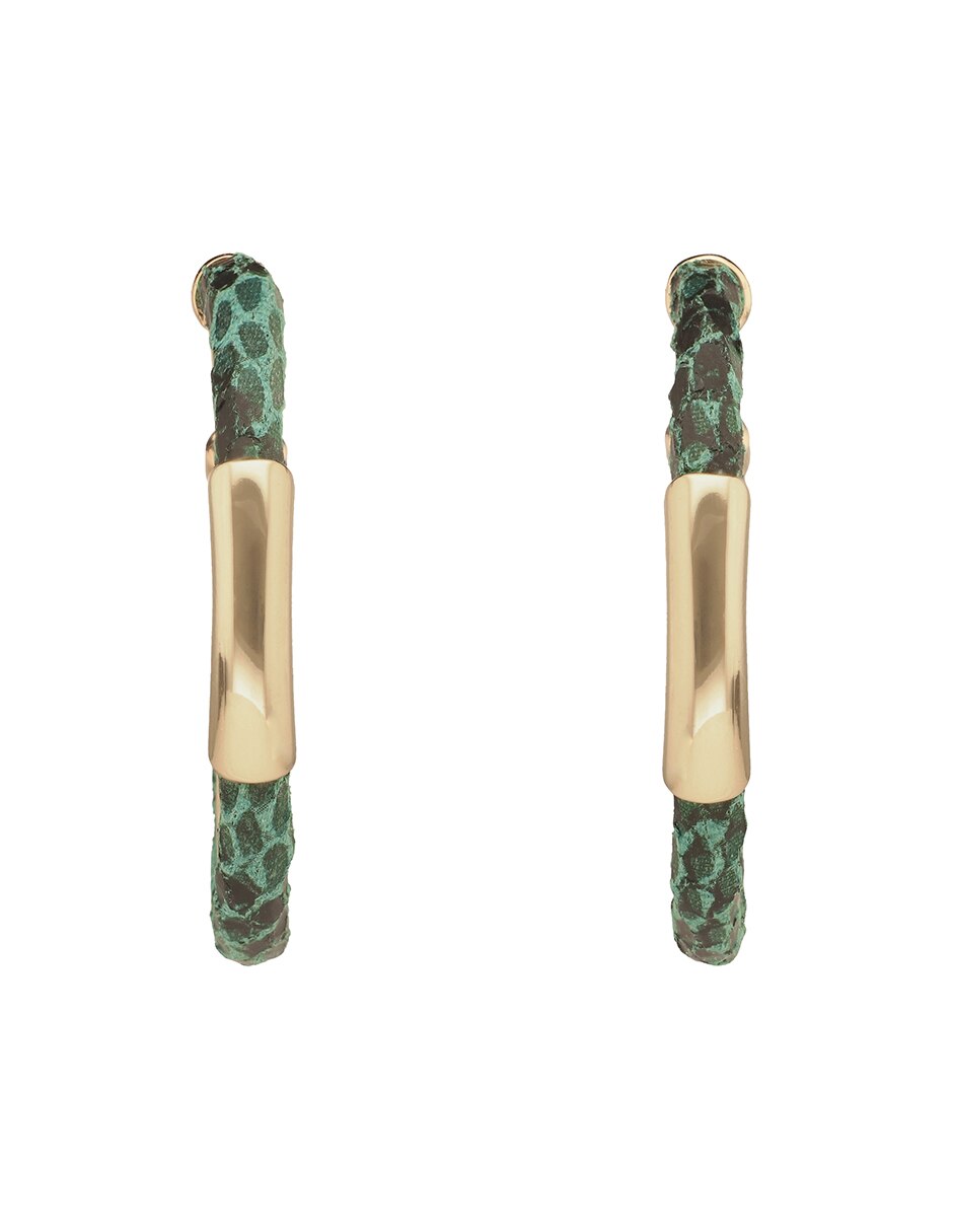 Aretes circulares con acabado brillante 2