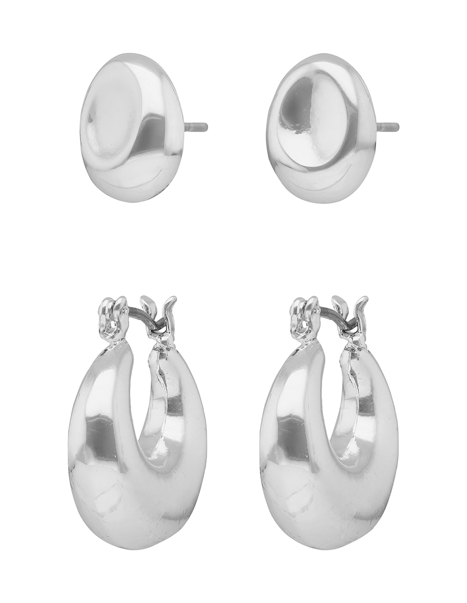 Set de aretes Metal Ears 1 May 26 con acabado pulido 2