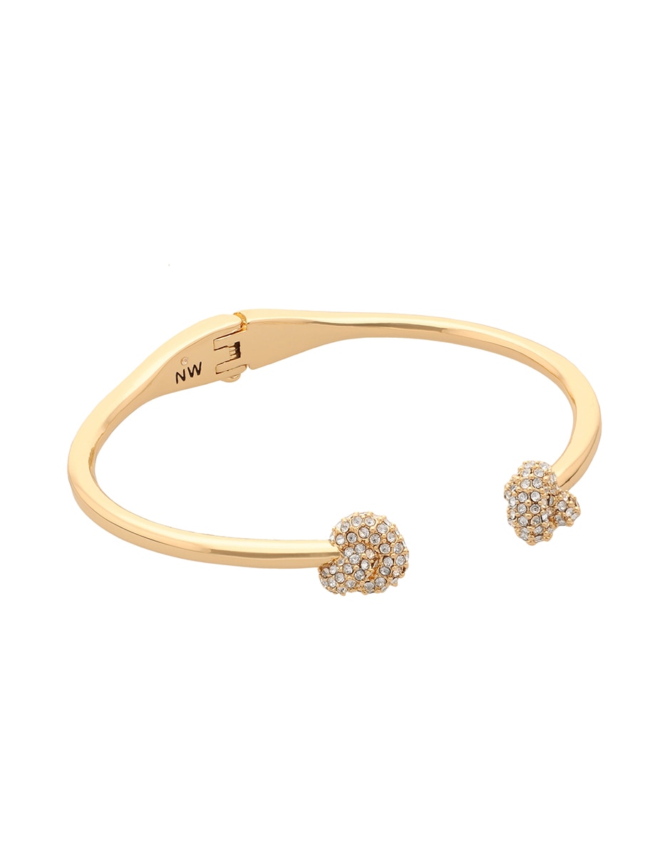 Pulsera con Gold Crystal Knots acabado pulido