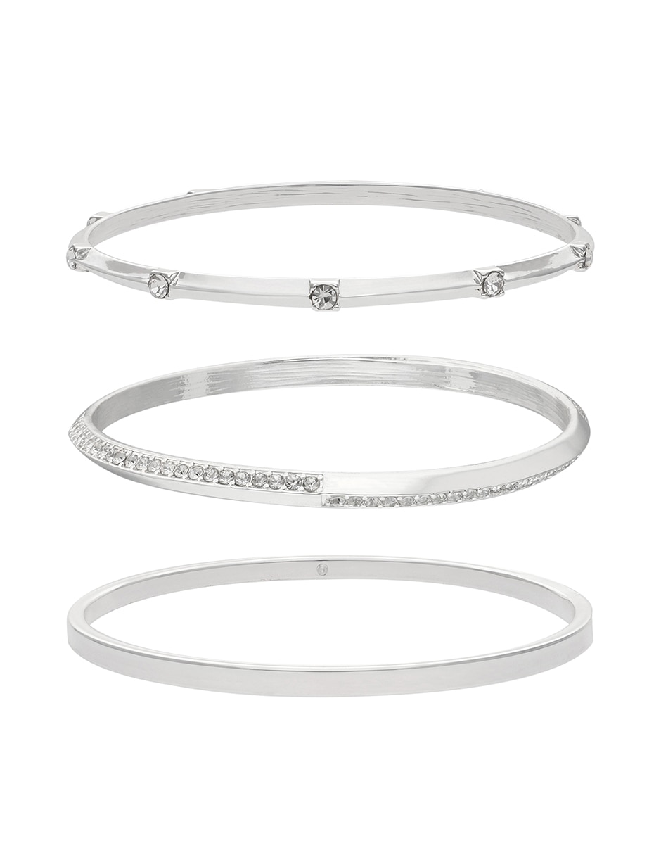 Pulsera con Checkered Crystal acabado brillante