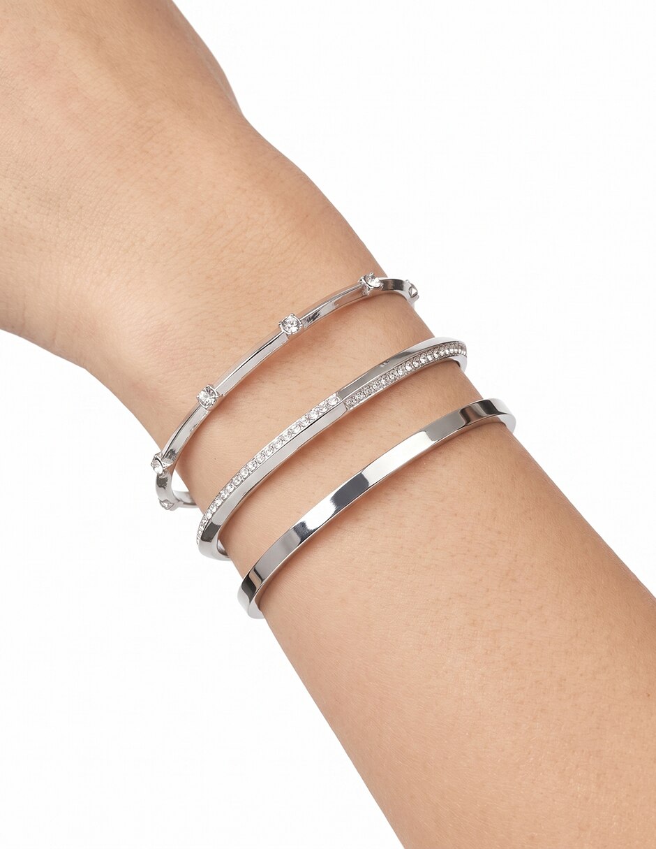 Pulsera con Checkered Crystal acabado brillante 3